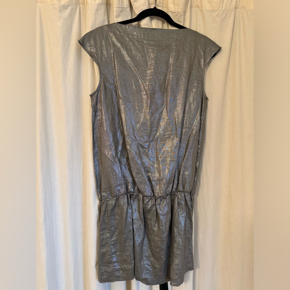 Cynthia Steffe Metallic Gray Dress - Picture 6 of 10